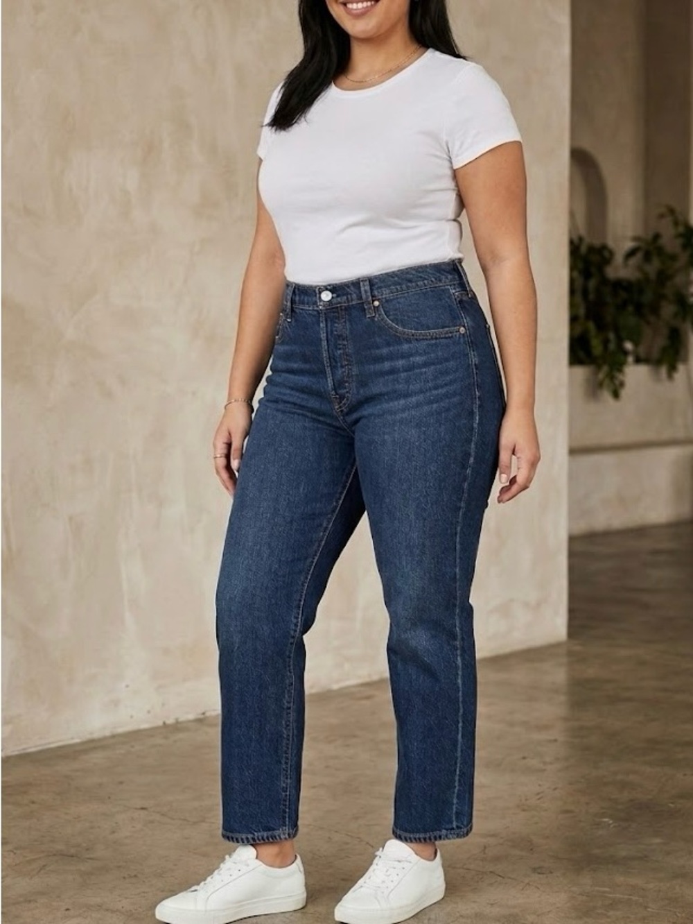 Levi's 501 Curve High-Rise Straight Leg Jeans - Dark Blue Women’s Size 31x28
